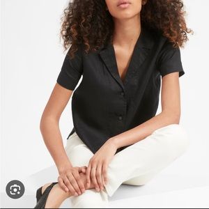 Everlane Linen Notch Top